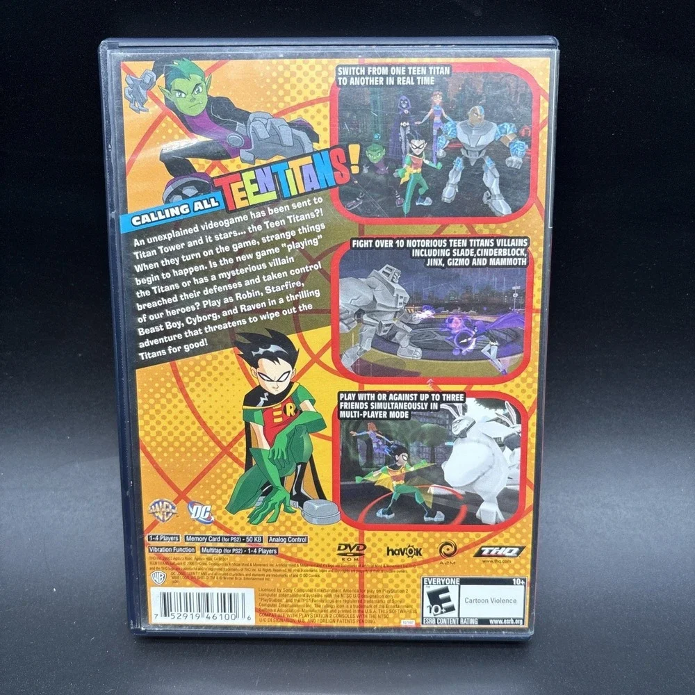 Teen Titans PS2 PlayStation 2 Complete CIB - Tested Working - With Manual